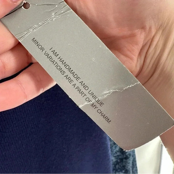 Conditions apply Anthropologie Bedford sweater M blue python cashmere Blend - Picture 8 of 14